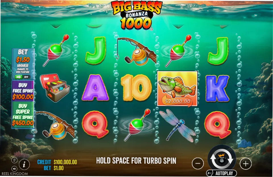 Big Bass Bonanza 1000 Gameplay