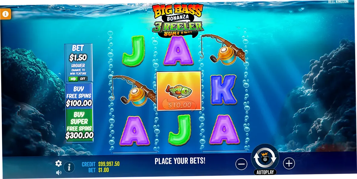 Big Bass Bonanza 3 Reeler Base Game