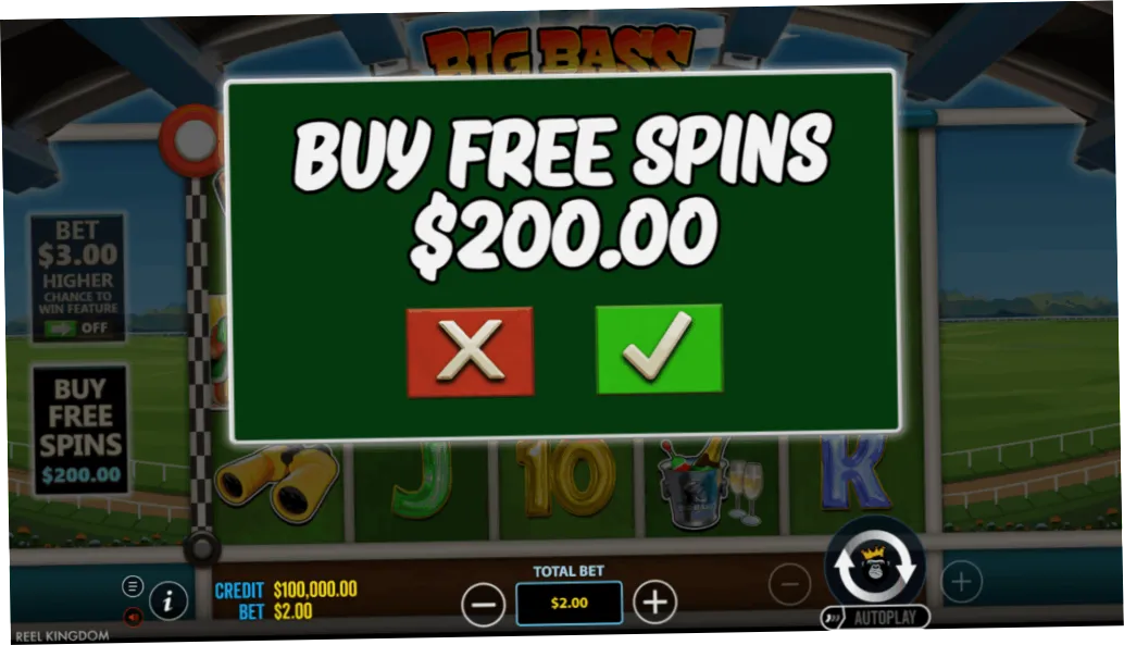 Big Bass Day at the Races Free Spins Buy