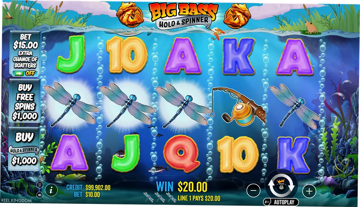 Big Bass Hold and Spinner Base Game