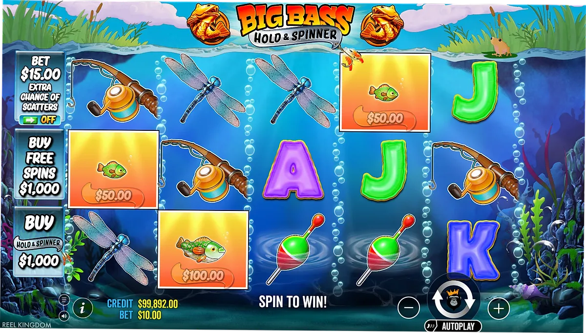 Big Bass Hold and Spinner Money Symbols